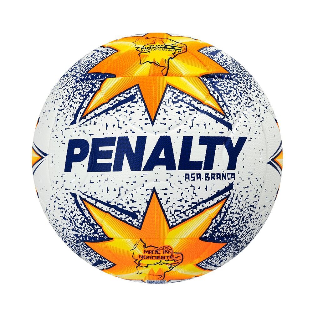 Bola de Futebol de Campo Asa Branca R2 Xxv Construção sem Costuras Toque Macio Azul e Laranja Penalty
