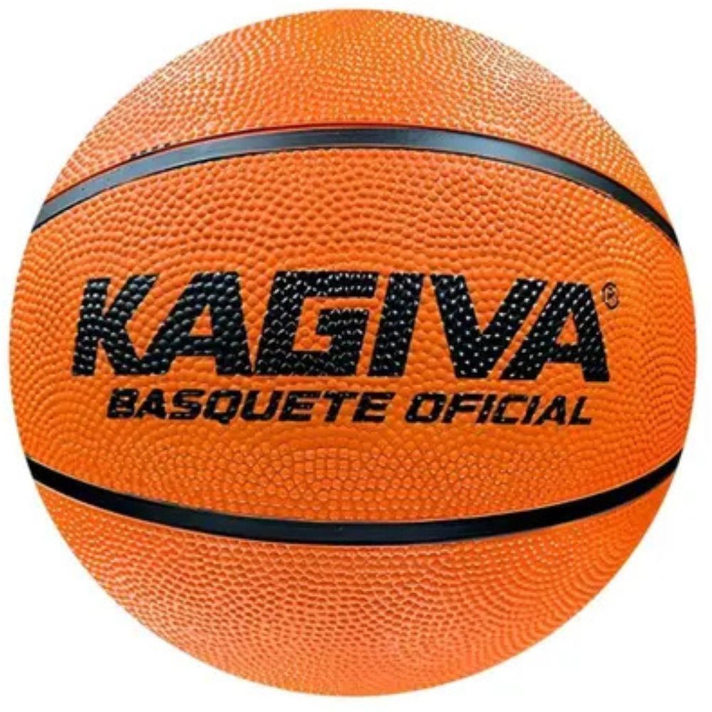 Bola de Basquete Oficial com Alta Aderência e Durabilidade Laranja Kagiva Tamanho 7 75CM