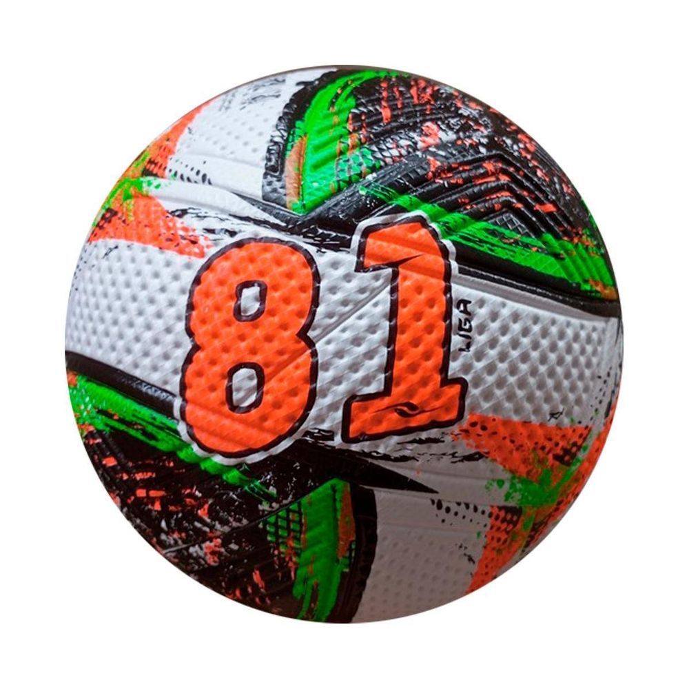 Bola de Futebol Society 81 Liga Oficial com Tecnologia Termodalponte Preto e Laranja Dalponte