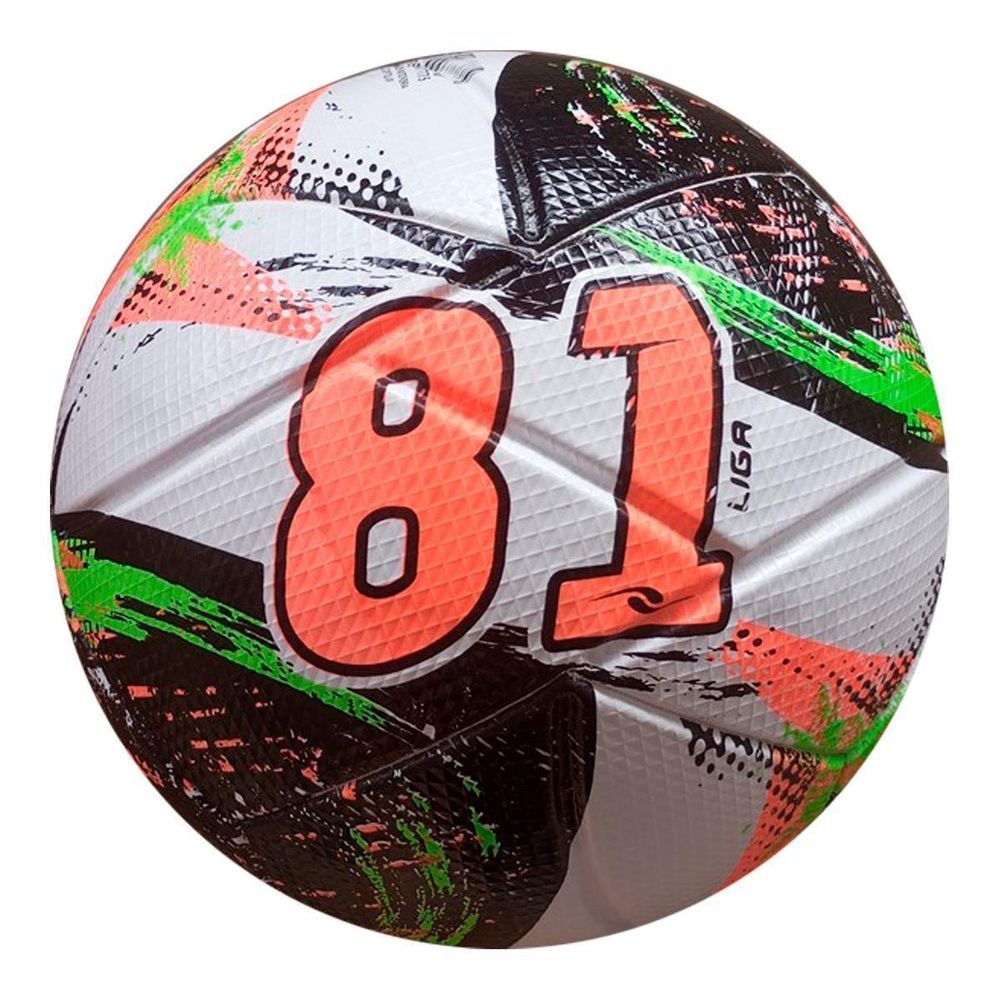 Bola de Futsal 81 Liga Oficial com Tecnologia Termodalponte e Miolo Substituível Preto + Laranja Dalponte