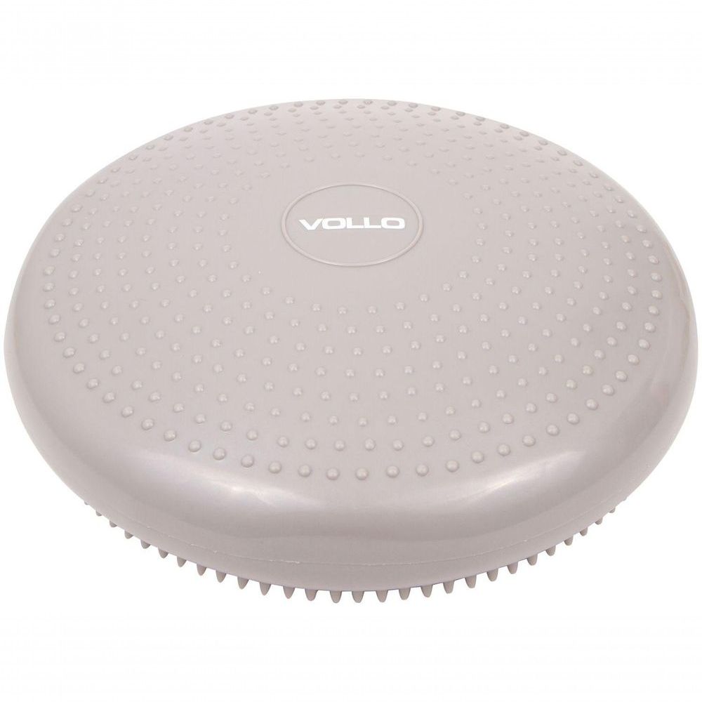 Disco de Equilíbrio VP 1031 com Bomba Fortalece e Tonifica Músculos Cinza Vollo Sports 33CM