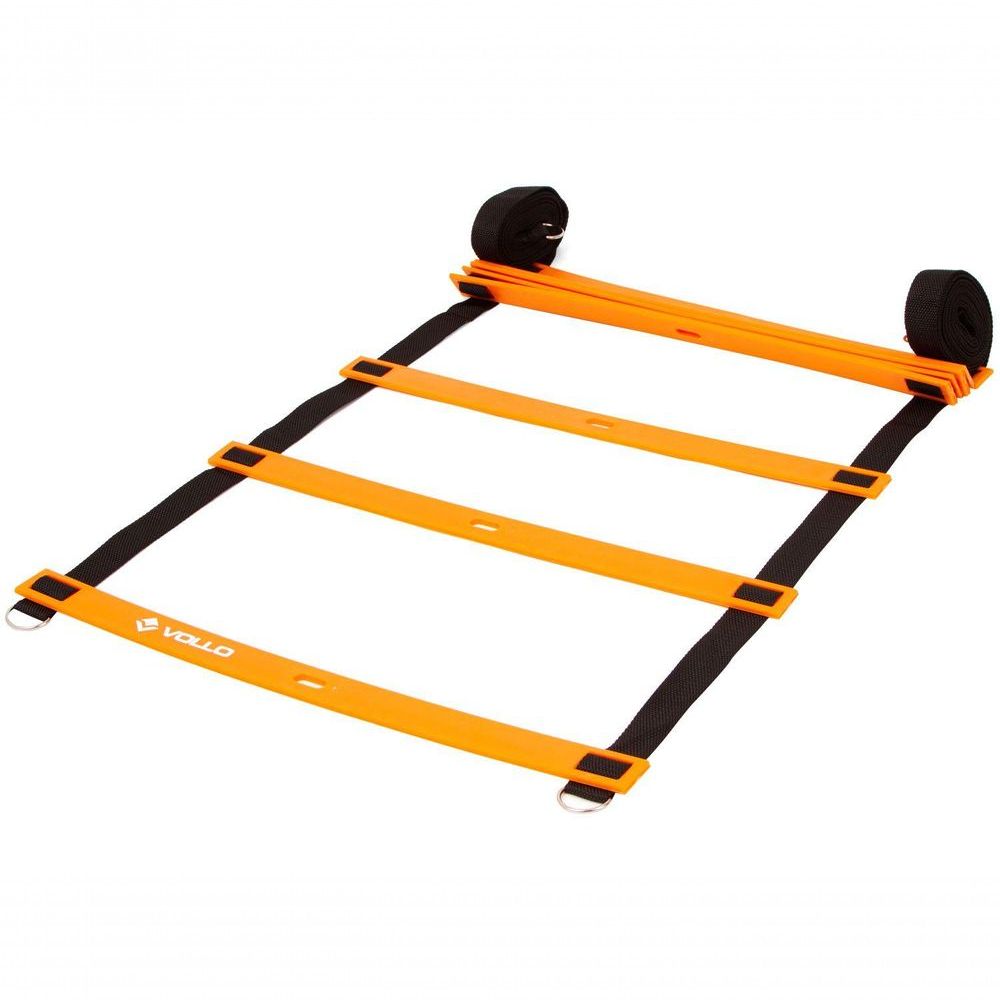 Escada de Agilidade VP1012 para Treinamento em Diferentes Superfícies com 400CM de Largura Laranja Vollo Sports