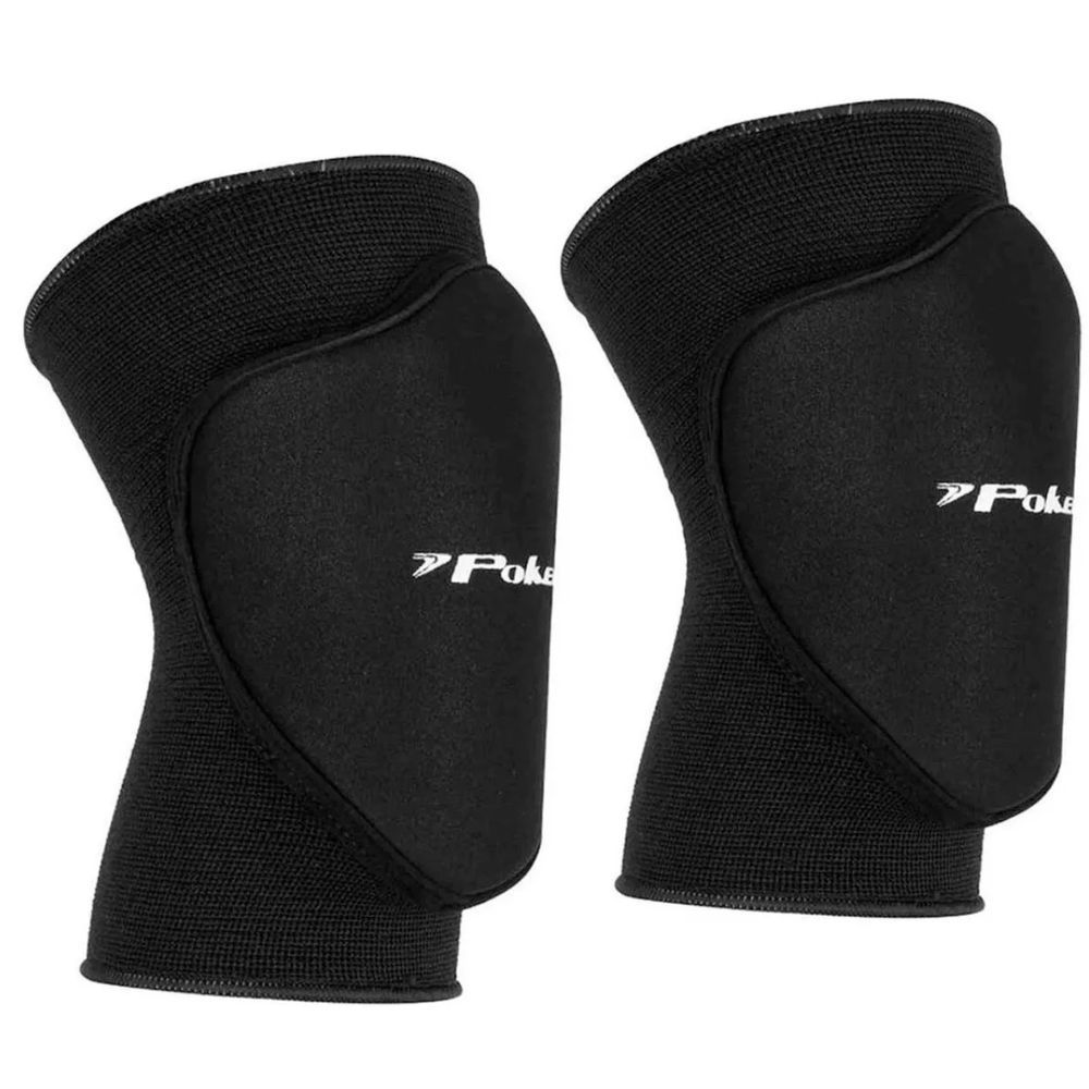 Joelheira Pro Indoor com Alta Absorcao de Impacto Protecao Frontal e Lateral Preto Poker Unico