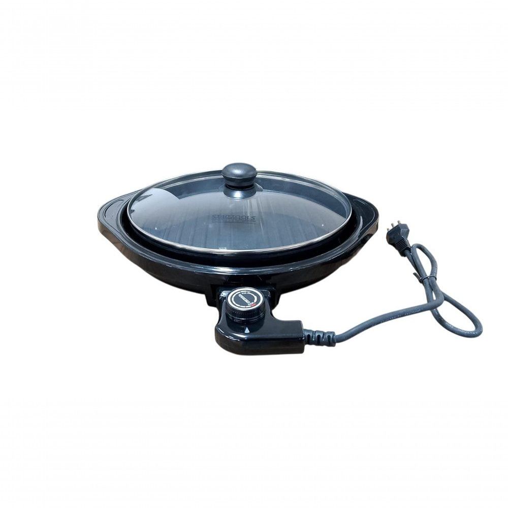Grill Elétrico Startools AR1002 Redondo Premium com Termostato 1200W Preto 220V