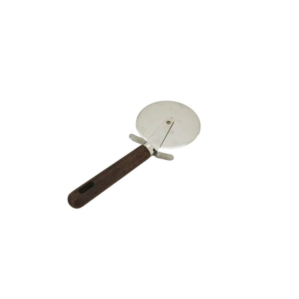 Cortador de Pizza Cabo Wood Corte Preciso Wood Lâmina Resistente para Cozinha Amadeirado Mimo Style