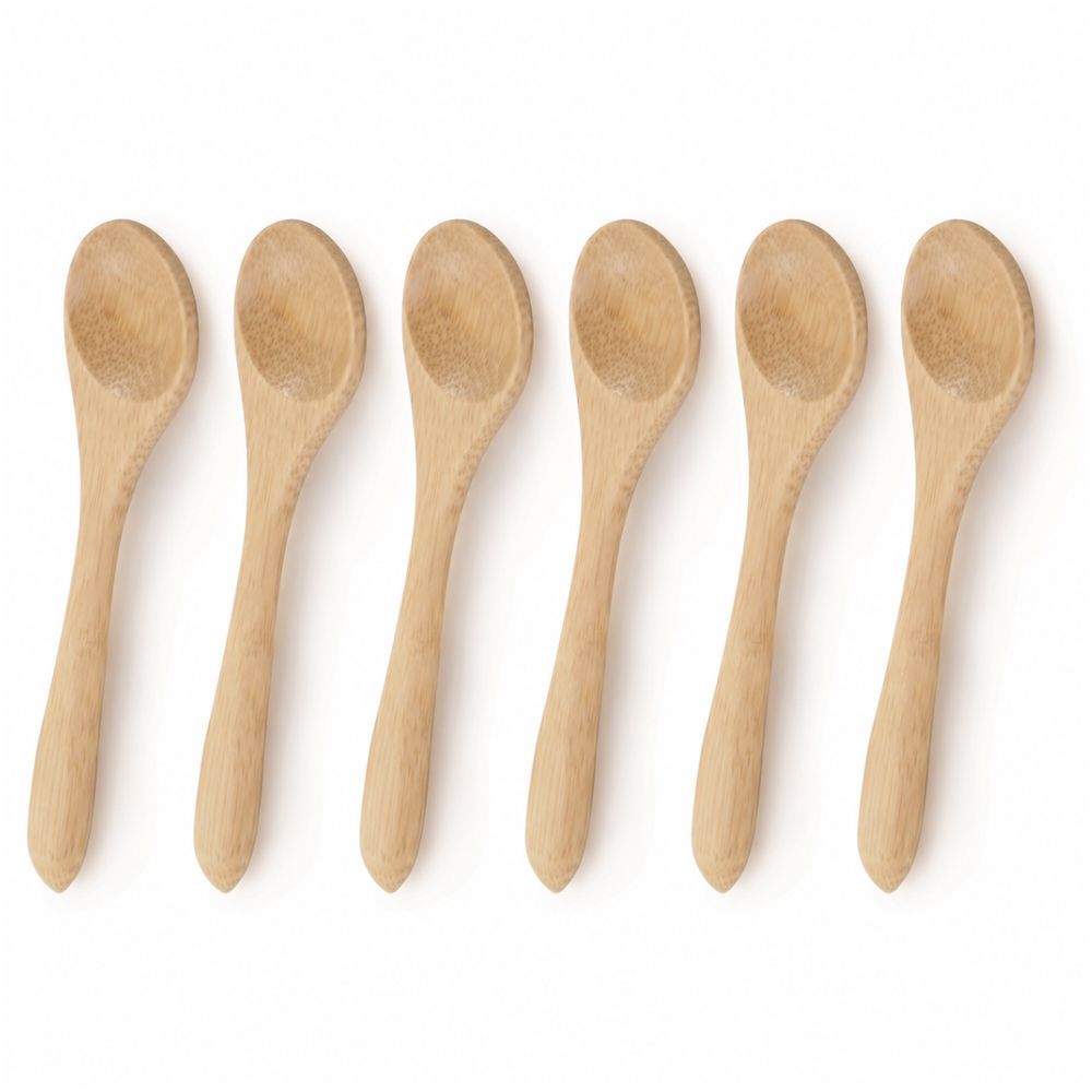 Colher Ecokitchen Utensílio de Cozinha Bambu Natural Leve e Resistente para Uso Diário Amadeirado Mimo Style