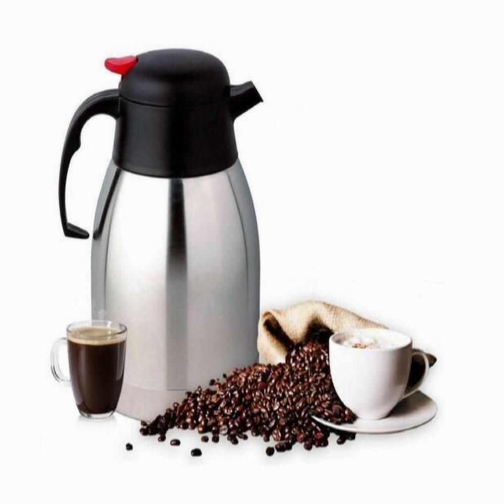 Garrafa Térmica Inox 2L Conserva Bebidas Quentes e Frias Aço Inoxidável Vedação Segura para Casa Yeet