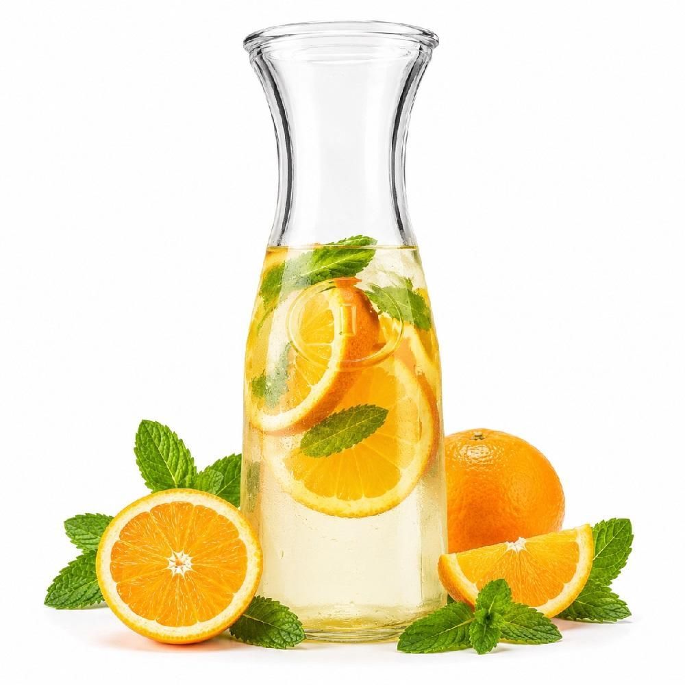 Jarra Decanter Vintage Americana 1 Litro Multiuso em Vidro Transparente para Suco Água Leite Decor Elegante Yeet