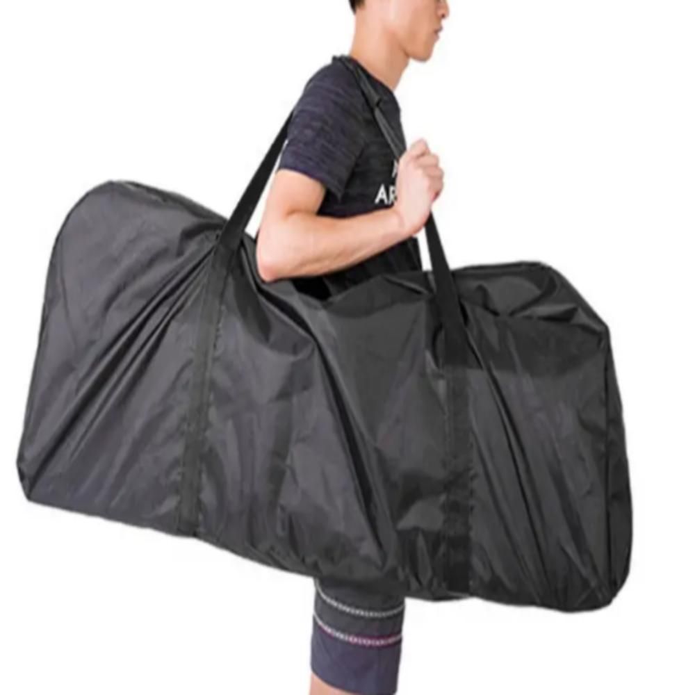 Bolsa Mala de Viagem Yeet Retrátil em Poliéster Preto com Alças Laterais e Centrais para Transporte Único