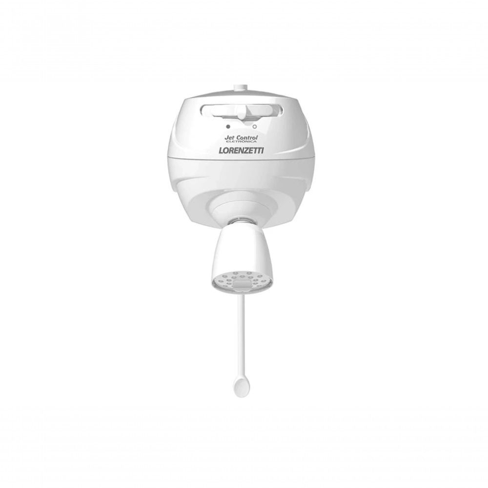 Chuveiro Elétrico Jet Control Eletrônico 7800W Instalação de Parede com Jato Expandido Branco Lorenzetti 220V 15CM