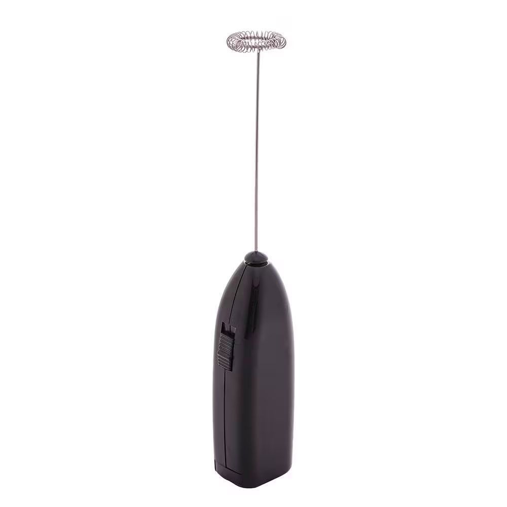 Mini Mixer Elétrico Preto Lyor com Corpo Ergonômico e Design Funcional para Mistura de Bebidas em Cozinha Compacta