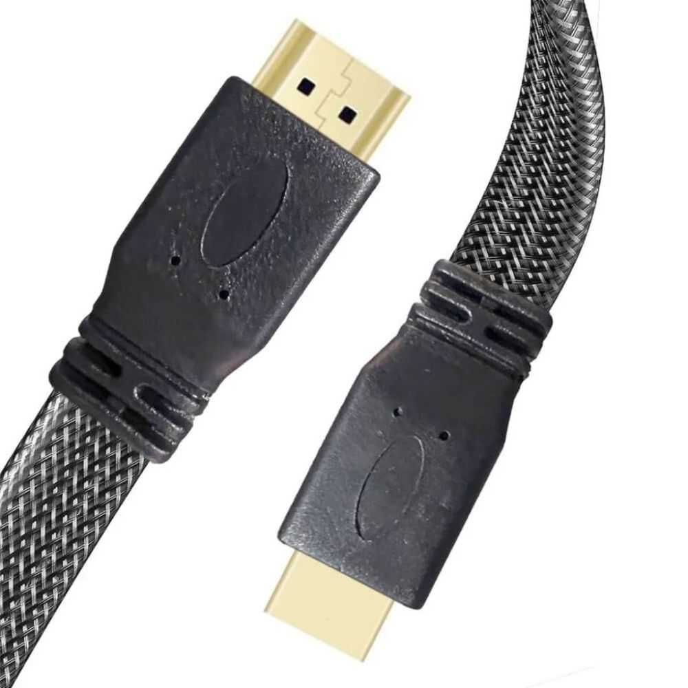 Cabo HDMI B-Max BM8673 Transmissão Estável de Áudio e Vídeo 4K Ultra HD 3M com Revestimento em Malha de Nylon Preto