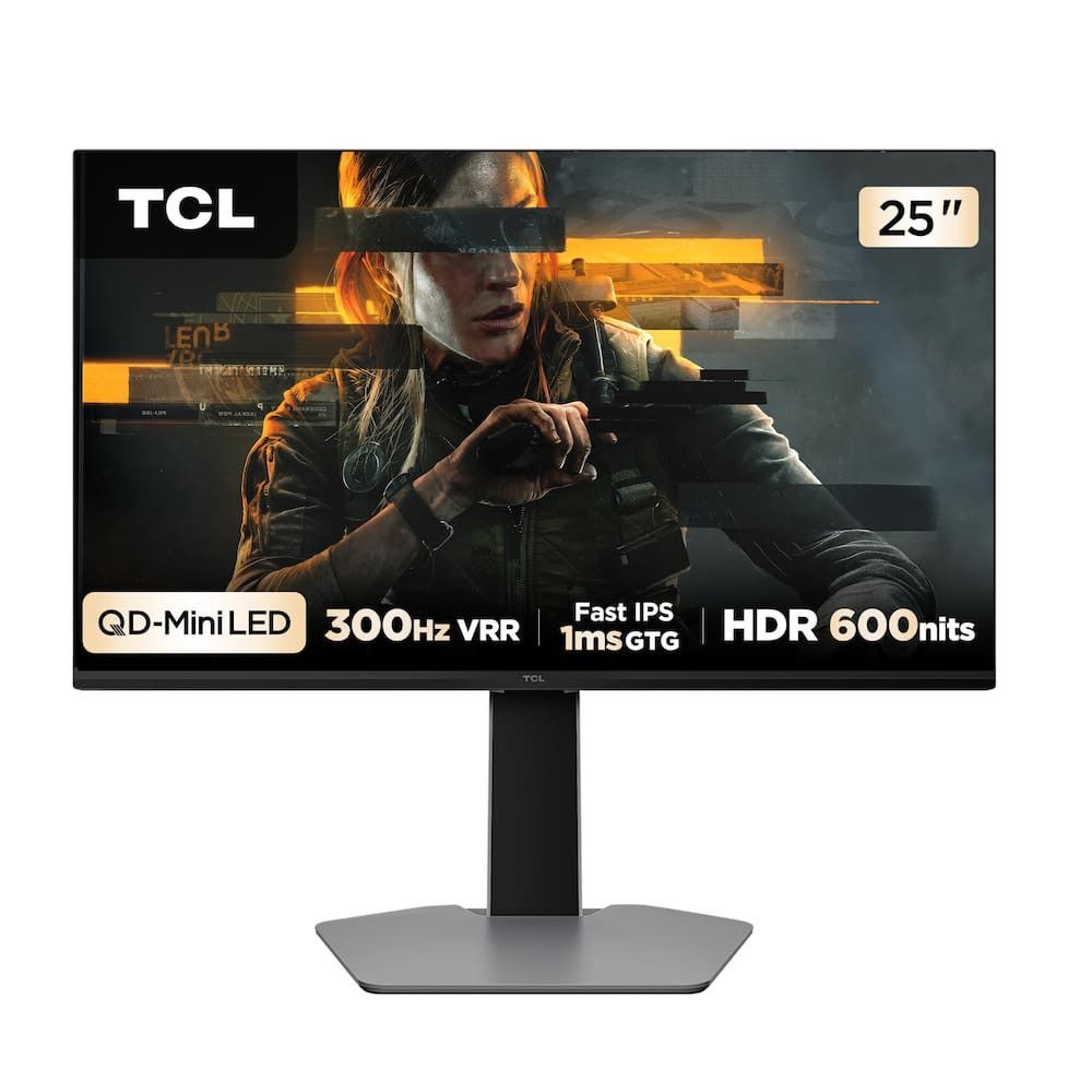 Monitor Gamer 25G64 25" Full HD QD-Mini LED 300HZ 1MS Preto Bivolt TCL