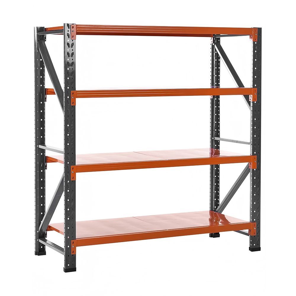ESTANTE DE AÇO GALLANT CINZA COM LARANJA 200KG 2,00M X 2,00M X 0,60M (GPR39ALCMA-CL)