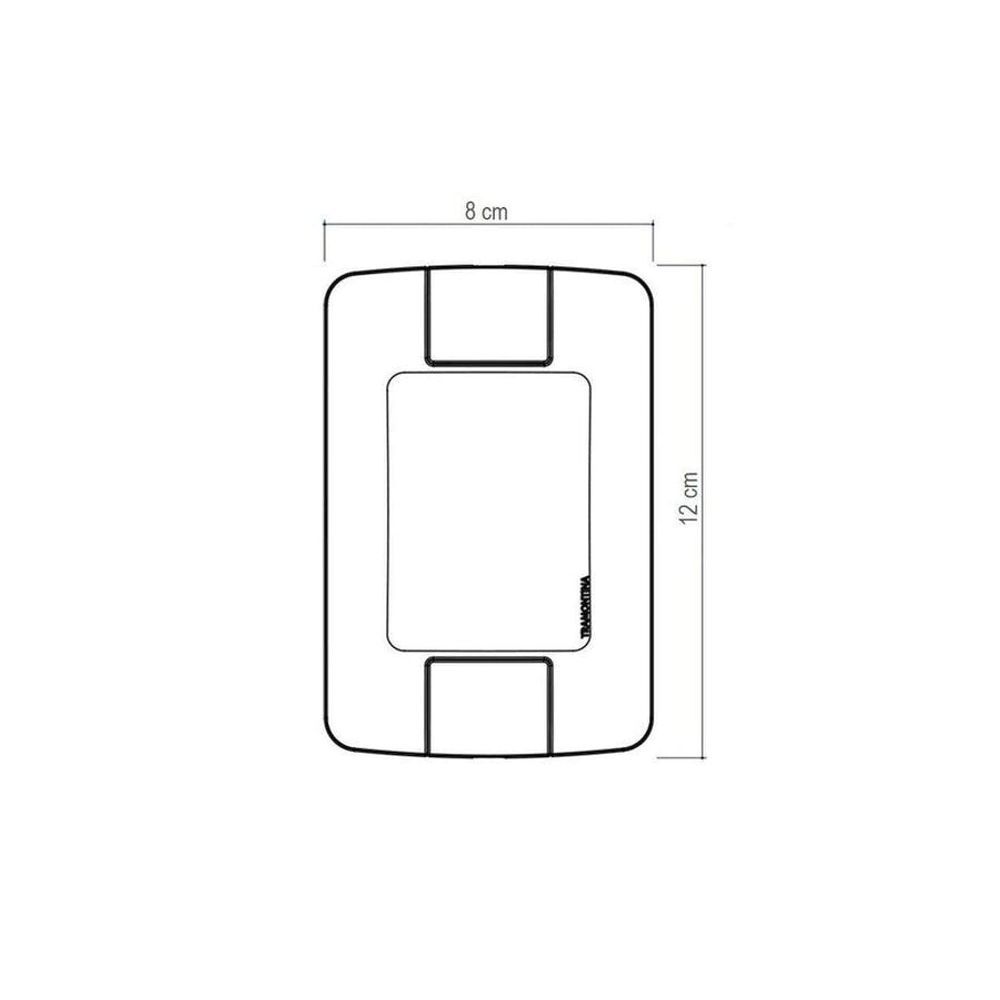 Conjunto 4 X 2 com 2 Tomadas 2P+T Aria Sistema Modular Branco Tramontina 10A 250V Bivolt