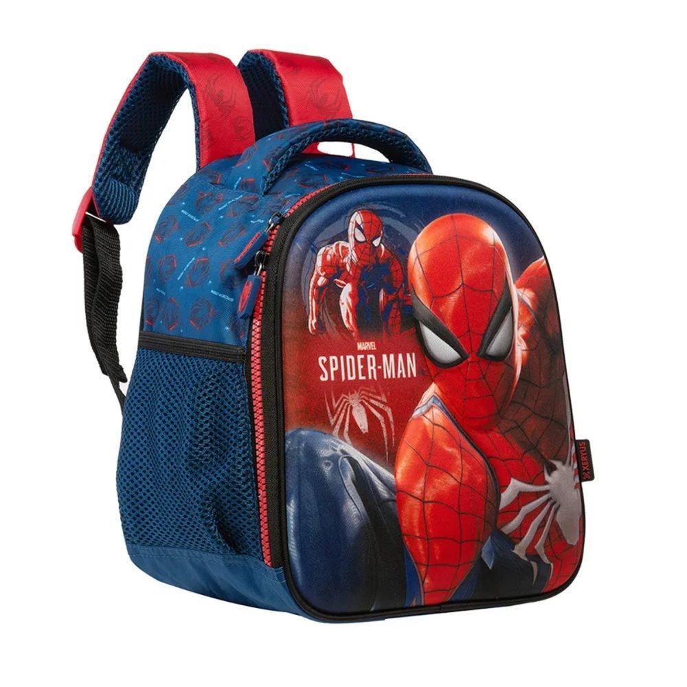 Mochila Escolar Xeryus 14963 em Poliéster e EVA com Estampa Oficial Marvel Spider-Man 3D e Alças Acolchoadas Infantil