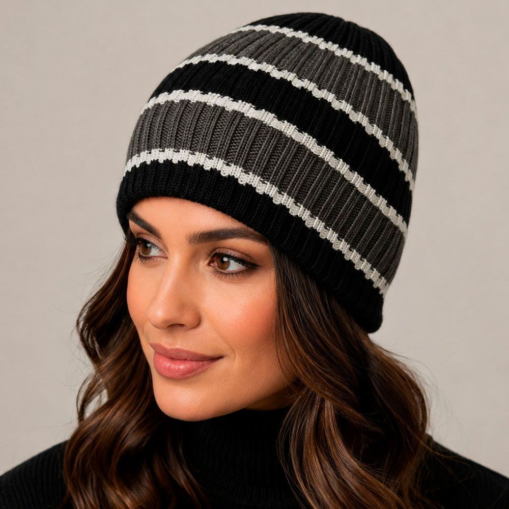 Gorro Touca de Inverno Poliester Tamanho Unico Preto Adulto Unissex Conforto e Protecao
