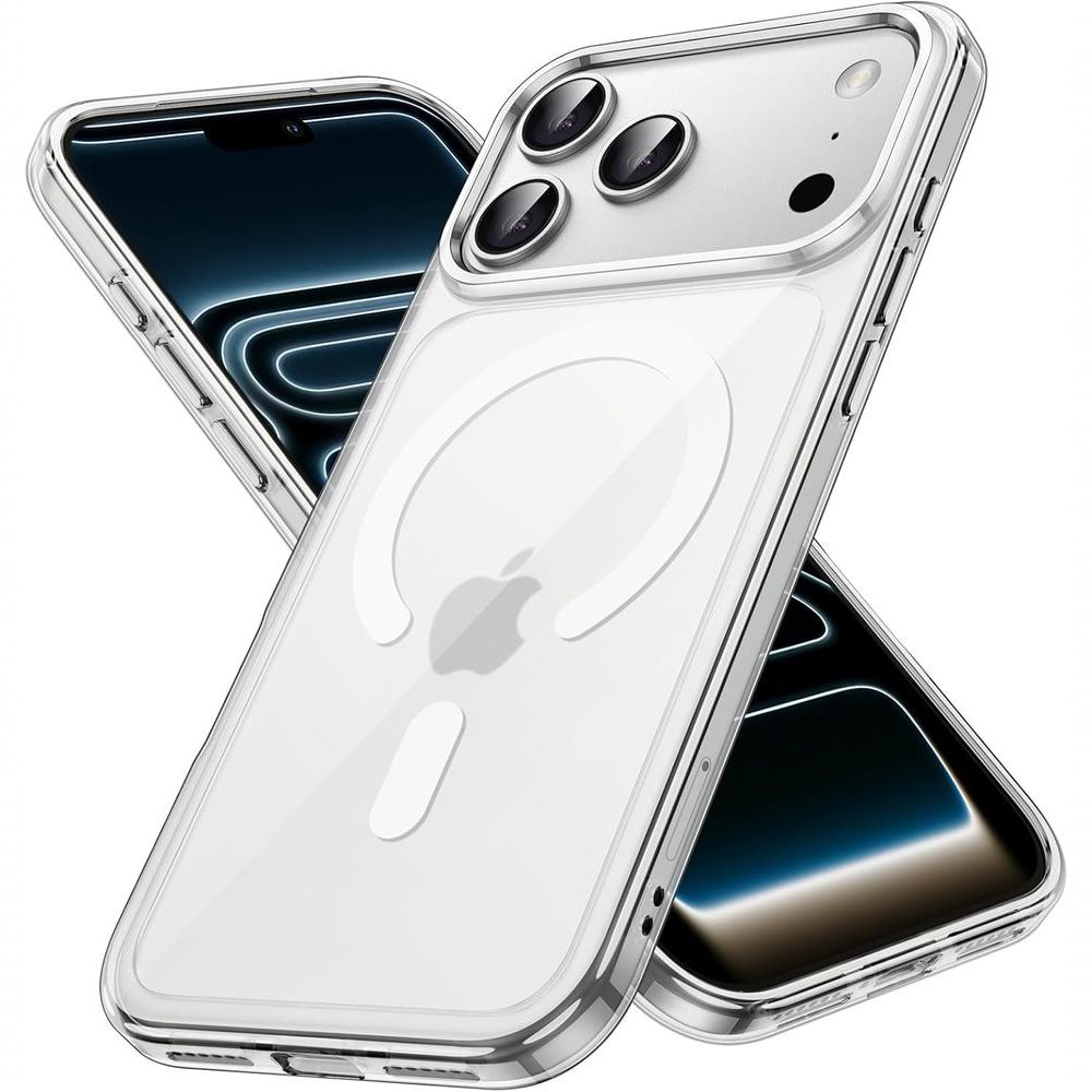 Capa para Celular Worldwide Capinha Reforçada Silicone Híbrido com Anel Magnético Magsafe Forte Transparente Capa