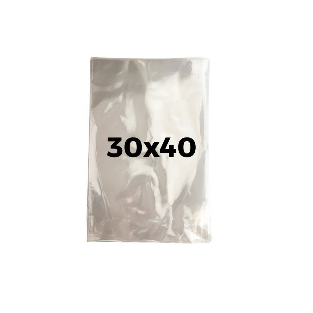 Kit Saco Plastico Transparente 30x40cm sem Abas Alta Transparencia Polipropileno Transparente OEM