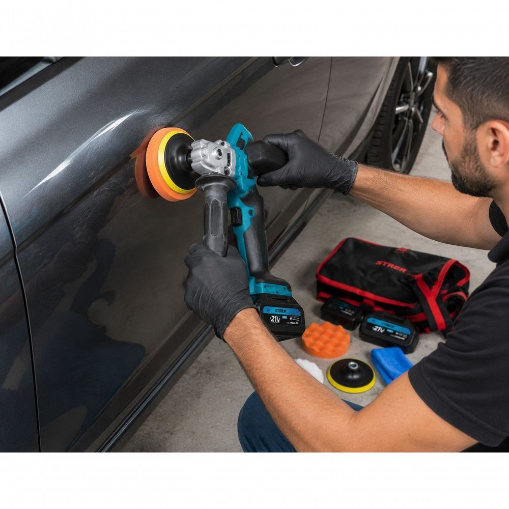 Chave de Impacto Elétrica sem Fio JLX-100034 Kit Completo com Bateria Design Ergonômico Tudo em Caixa
