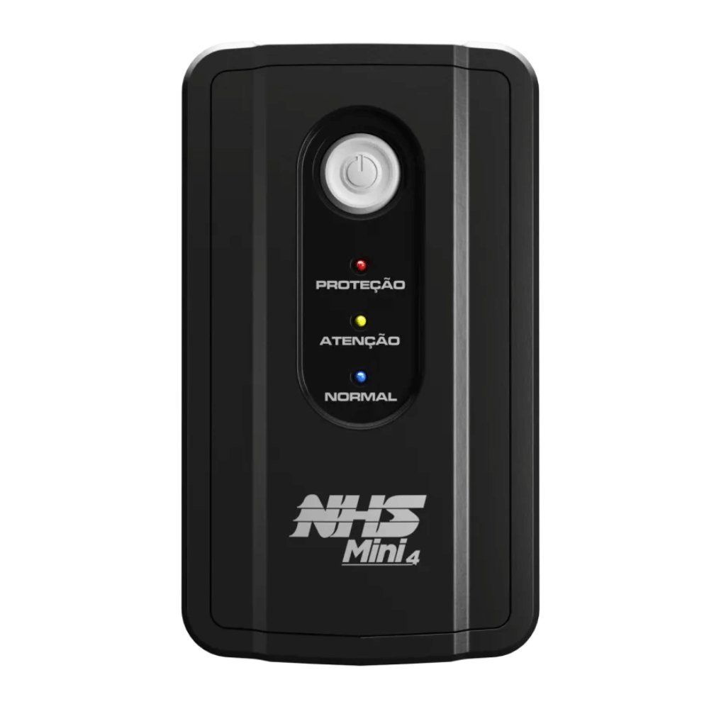 Nobreak NHS Mini 4 600VA Bivolt com Saída 220V Configurável Preto NHS