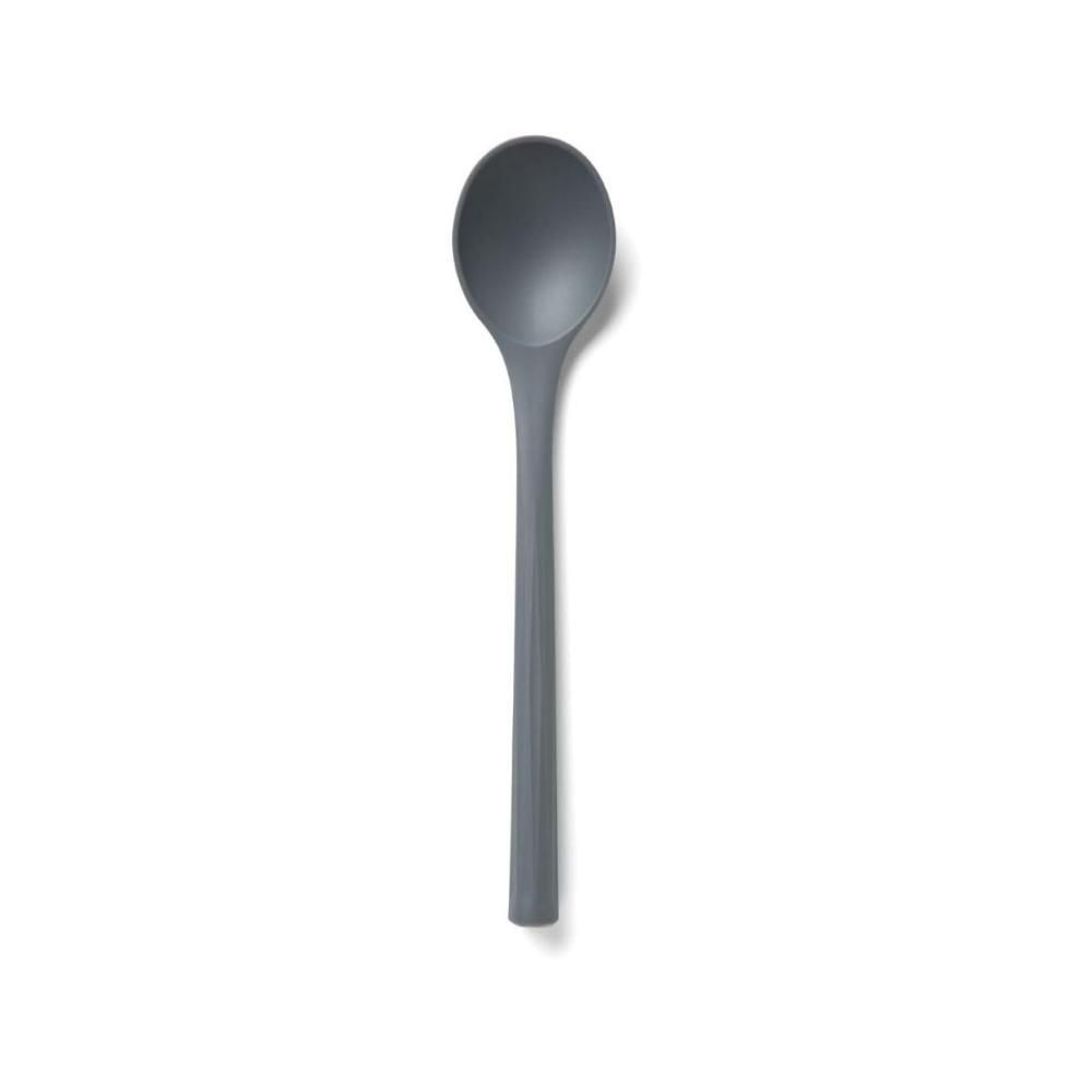 Colher para Servir Multiuso Cozinha Nylon Cabo Ergonômico Resistente ao Calor Ideal Panelas Antiaderentes Cinza Chef N'